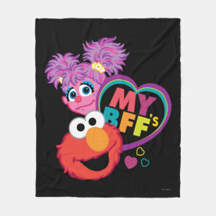 BFF Abby and Elmo Fleece Blanket