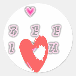 BFF Best friend forever BFF. Classic Round Sticker