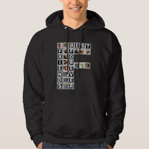 BFF Best Friends Forever 15 Photo Collage Template Hoodie