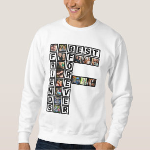 BFF Best Friends Forever 15 Photo Collage Template Sweatshirt