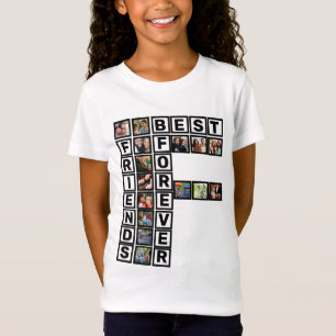 BFF Best Friends Forever 15 Photo Collage Template T-Shirt