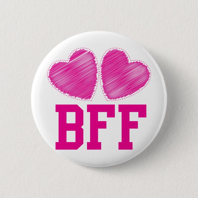 BFF Best friends forever !!! awesome! 6 Cm Round Badge (Front)