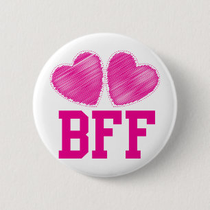 BFF Best friends forever !!! awesome! 6 Cm Round Badge
