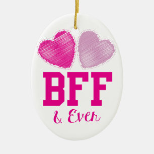 BFF Best Friends Forever Ceramic Tree Decoration