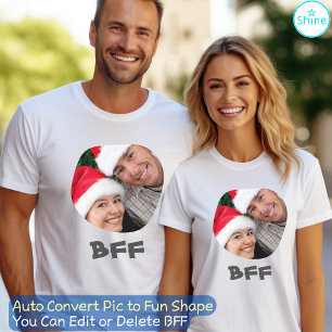 BFF Best Friends Forever Friendship Photo Text Fun T-Shirt