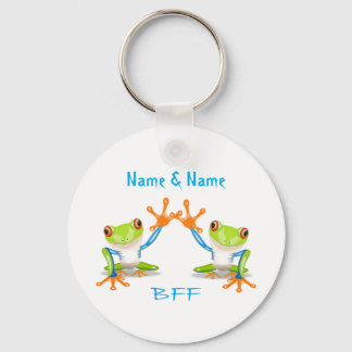 BFF Best Friends Forever Frogs Keychain