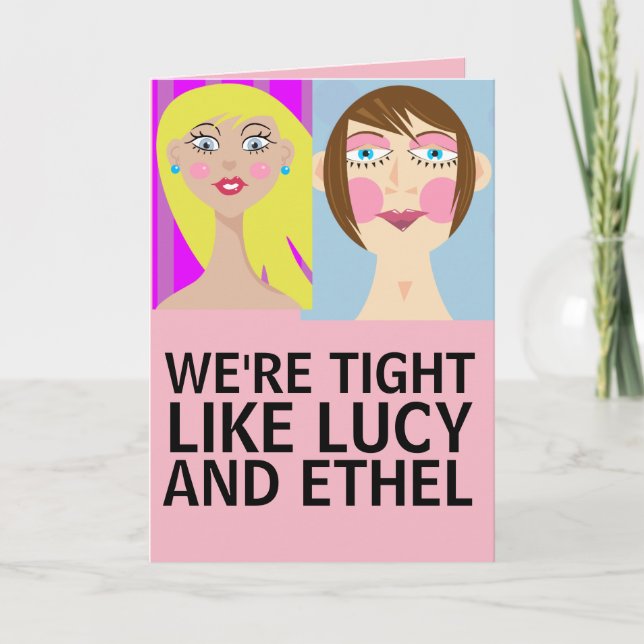BFF, BEST FRIENDS FOREVER GREETING CARDS (Front)