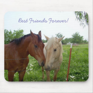 BFF Best Friends Forever - Horses Mouse Mat