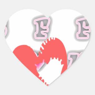 BFF. Best Friends Forever: I Love You Art Print Heart Sticker