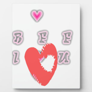 BFF. Best Friends Forever: I Love You Art Print Plaque