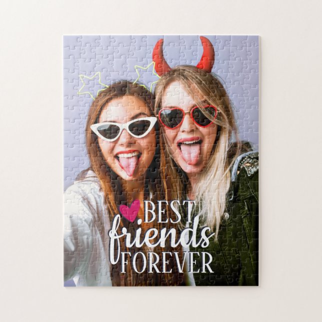 BFF Best friends forever modern photo Jigsaw Puzzle (Vertical)