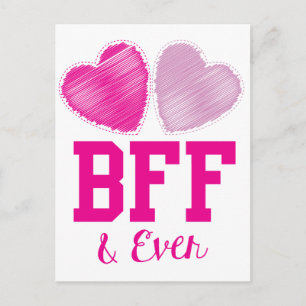 BFF Best Friends Forever Postcard