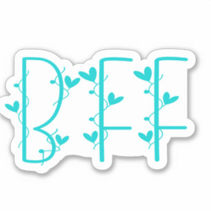 BFF Best Friends Forever Turquoise