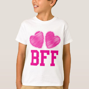 BFF Best Friends forever with love hearts T-Shirt