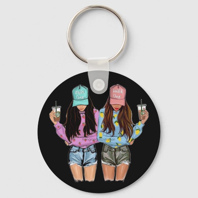 bff bestfriends keychain birthday gift (Front)