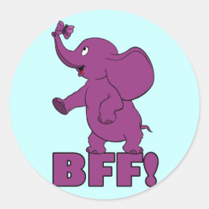 BFF! CLASSIC ROUND STICKER