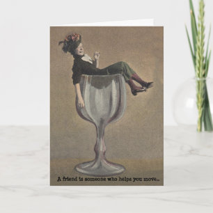 BFF defined humour LOL Lady Friendship Secrets Card