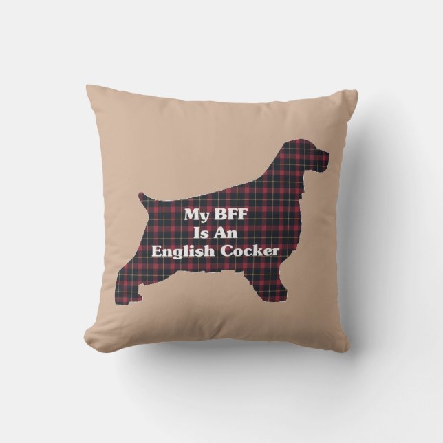 BFF English Cocker Spaniel Cushion (Front)