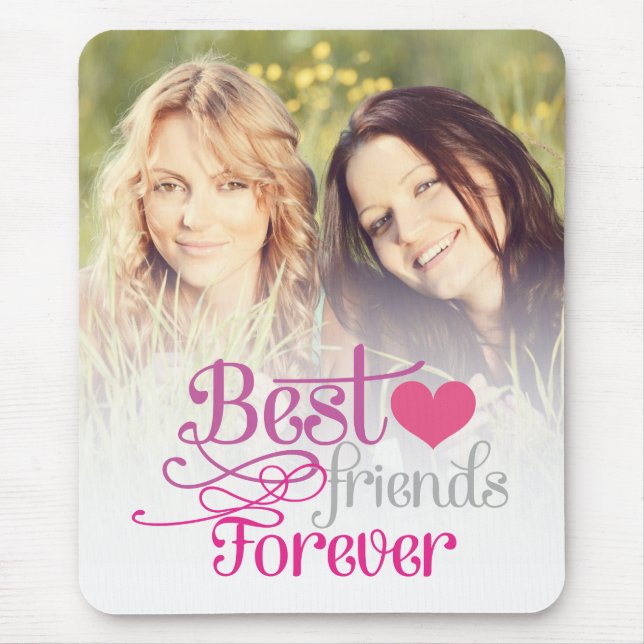 BFF - Fashion Best Friends Forever with Photo Mouse Mat (Front)