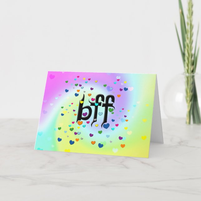 bff ~ hearts card (Front)