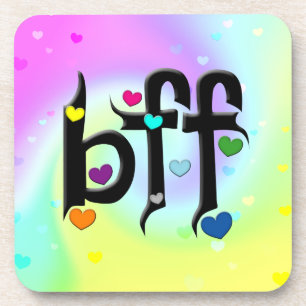 bff ~ hearts coaster