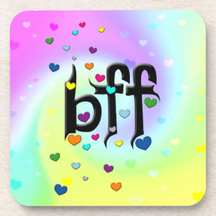 bff ~ hearts coaster