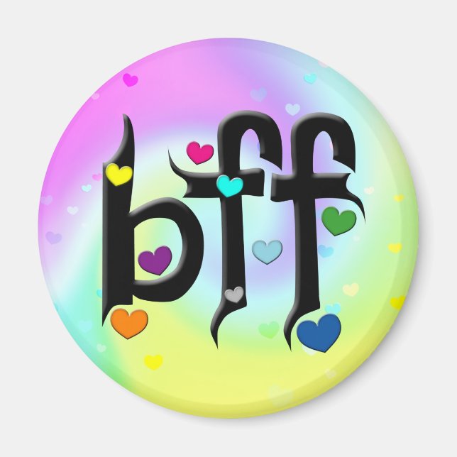 bff ~ hearts magnet (Front)