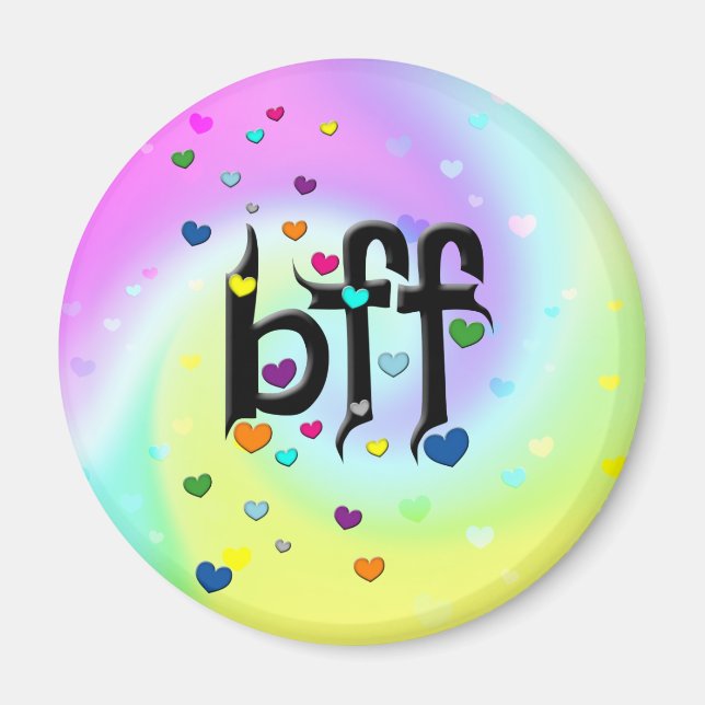 bff ~ hearts magnet (Front)