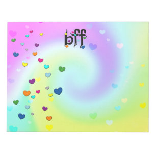 bff ~ hearts notepad