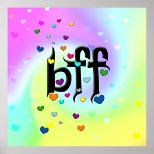 bff ~ hearts poster