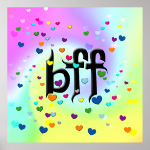bff ~ hearts poster