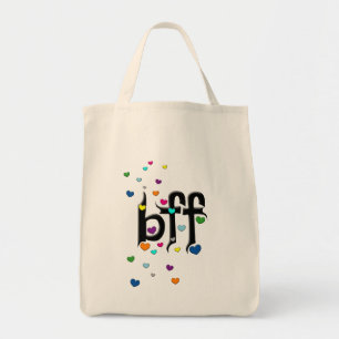 bff ~ hearts tote bag
