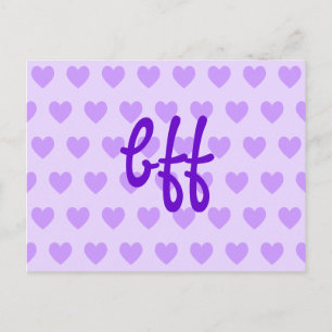 bff in Purple Postcard