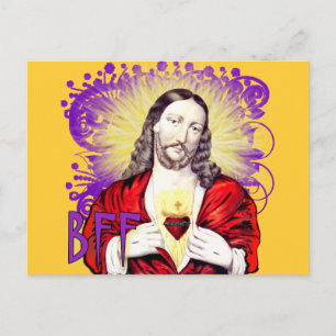 BFF Jesus Christ Postcard