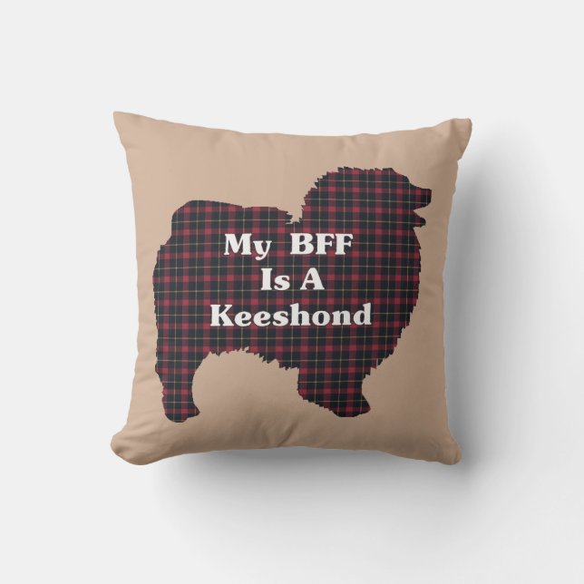 BFF Keeshond Lovers Gifts Cushion (Front)