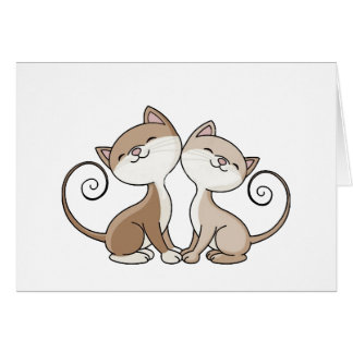 BFF Kitties with Curling Tails