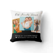 BFF Photo Collage Best Friends Personalised Black
