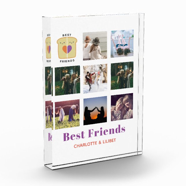 BFF Photo Collage Gift Peanutbutter Jelly Sandwich (Left)