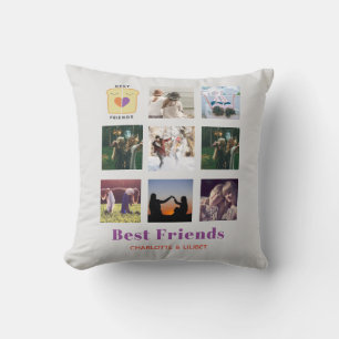 BFF Photo Collage Gift Peanutbutter Jelly Sandwich Cushion