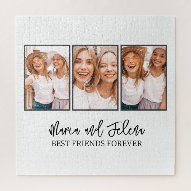 BFF Photo Collage Personalised gift  Jigsaw Puzzle (Vertical)
