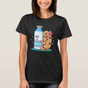 BFFL Best Friend 4 Life Biscuit Hugging Milk Love  T-Shirt