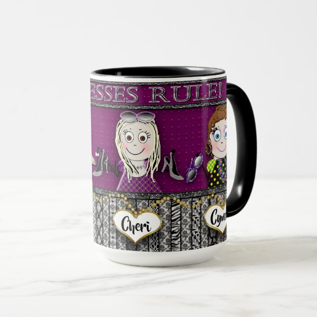 BFF'S MUG -GODDESSES RULE- FOUR GIRLFRIENDS -BFF'S (Front Right)