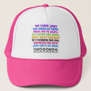 Bffs rock! <hat> trucker hat