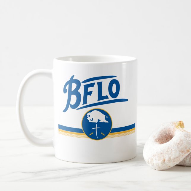 Bflo Vintage Satire Symbol Coffee Mug (With Donut)