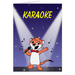 BG 2  weasel, Weasel-mascot, KARAOKE