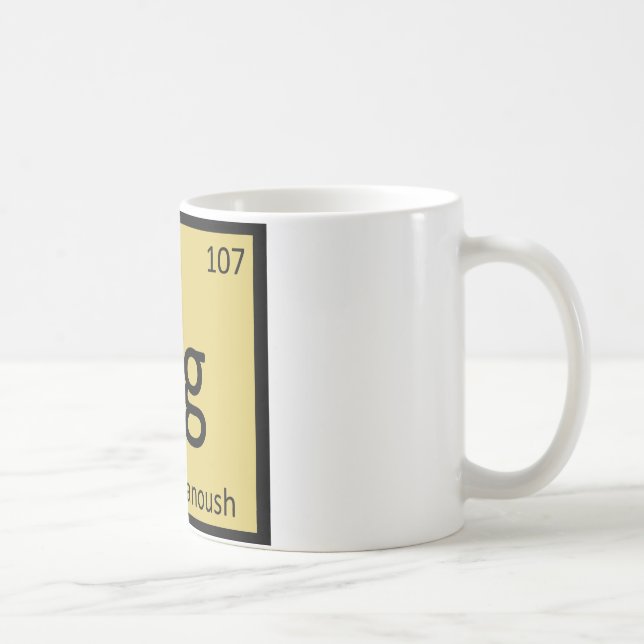 Bg - Baba Ghanoush Appetizer Chemistry Symbol Coffee Mug (Right)