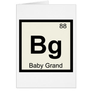 Bg - Baby Grand Piano Chemistry Periodic Table