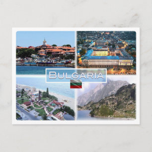 BG Nesebar - Independence Square - Sofia - Postcard