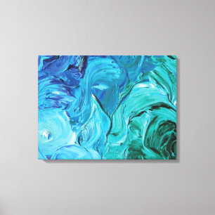 BG Painted Fine Art Abstract Design Art Background Canvas Print