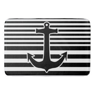 BG Stripes black narrow & wide & ANCHOR Bath Mat